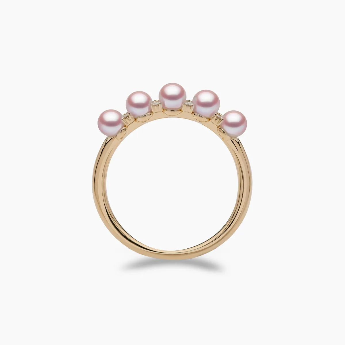 Eclipse 18K Gold Pearl and Diamond Sky Ring